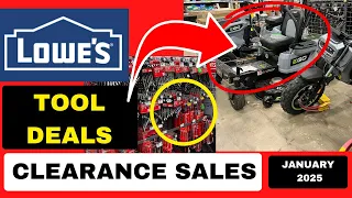 Lowes Tool Deals and Clearance Sales January 2025