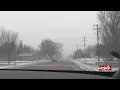 Rural roads impacted by snow strong winds