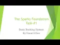 Basic Banking System Task GRIP The Sparks Foundation Vimal S Dev