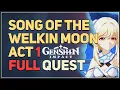 Lagu Song of the Welkin Moon Act 1 (Lumine) FULL QUEST Genshin Impact
