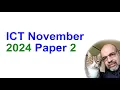 2024 November Paper 2 Cambridge 0417 ICT IGCSE