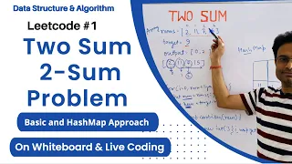 Two Sum Problem Basic and HashMap Approach Leetcode 1