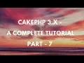 Cakephp 3 4 - Complete Tutorial
