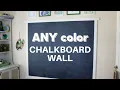 Navy Blue Chalkboard Wall with ANY Color Chalkboard Paint