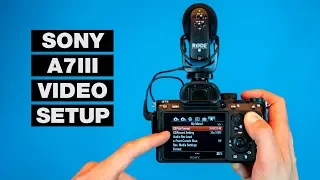 how to setup your camera for video sony a7iii tutorial