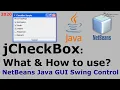 jCheckBox What How to Use Netbeans Java GUI Control - Basics ARBX CodeX