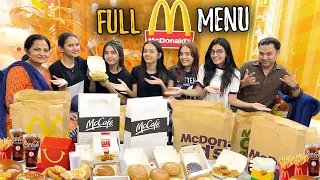 WE ORDERED ENTIRE MENU OF MCDONALD S Burgers Py Sab Ki Larai Papa Ki Tareefay