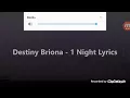 Download Lagu Destiny briona-1 night rimix