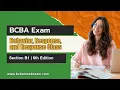 BCBA Section B1 Explained 6th ed Behavior Response and Response Class