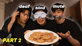 BLIND DEAF MUTE CHALLENGE PT 2 w/ 2 hot chinese men