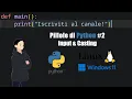 Pillole di Python - Input e Casting