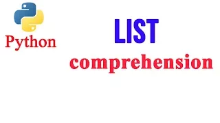 Python Tutorial List Comprehension Substitute for Lambda map filter and reduce function