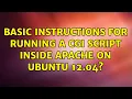 Ubuntu Basic instructions for running a CGI script inside Apache on Ubuntu 12 04