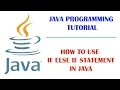 How to use if else if statement in Java Part-5