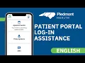 Patient Portal Login Assistance English