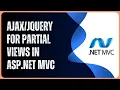 ASP Net C - Loading Partial views using