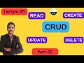 Django Crud Operation Django Model Create Read Update and Delete