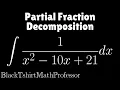 Partial Fraction Decomposition Problem 1 distinct linear factors Calculus 2