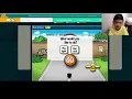 Aadit plays Math fact basketball on ABCya