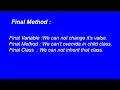 Can we override final private and static method in Java interview questions