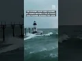 Huge waves at Lake Michigan