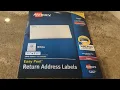 Avery Printable Return Address Labels with Sure Feed 0 5 x 1 75 White 2 000 Blank Mailing Label