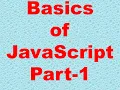 Ch 2 JavaScript Part 1