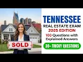 2026 Tennessee Real Estate Exam 100 Essential Questions and Detailed Answer Explanations