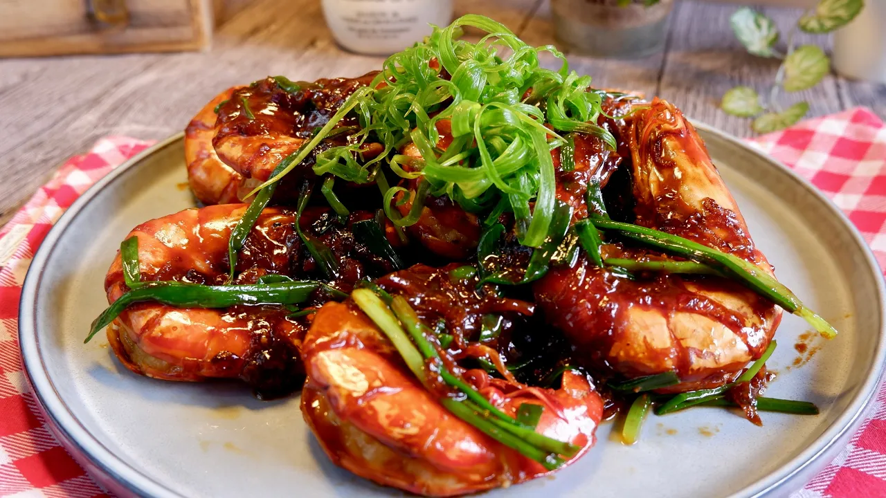 Zero Skills Needed! Shallot & Spring Onion Shrimp  Chinese Prawn Stir Fry Recipe   Shellfish