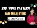 290 Word Pattern Leetcode Coding with Explanation