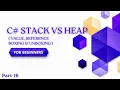 C Stack vs Heap Value Type Reference Type Boxing Unboxing Explained