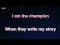 The Champion ft. Ludacris - Carrie Underwood Karaoke 【With Guide Melody】 Instrumental