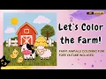 How to Color a Cute Farm Scene Easy Coloring for Kids Free Printable Coloring Page