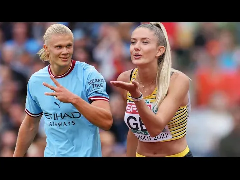 Download MP3 Erling Haaland vs Alica Schmidt Running Challenge | Fitness & Sports #fitness #soccer #athletics