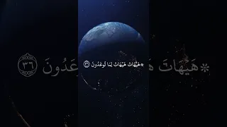 ياسر الدوسري هيهات هيهات لما توعدون سورة المؤمنون Quran Yasser Al Dosari 