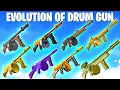 Evolution of Drum Gun in Fortnite Chapter 1 Season 4 - Chapter 6 Season 2
