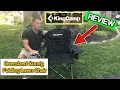 KingCamp Heavy Duty Oversized Comfy Folding Outdoor Portable Lawn Adults Bag Chair with Cooler