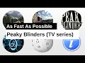 Peaky Blinders TV series As Fast As Possible