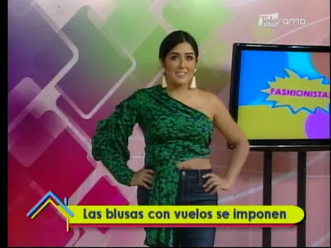 Las blusas con vuelos se imponen