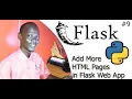 Python with Flask App Development - How to add more pages to Flask Web App