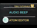 How to Enable Beep in Atom Editor
