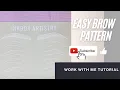 Microblading Brow Pattern step by step work with me tutorial