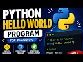 Python Hello World Program for Beginners First Python Program