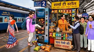 Vending Machine Fail | Desi Dukaan Pass Railway Station Comedy Hindi Kahaniya Moral Stories