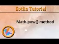Kotlin Tutorial Math pow