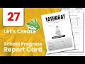 School Progress Report Card Design in CorelDRAW Report Card Making Tutorial 2025 CorelDRAW Tips