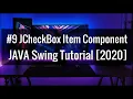 CheckBox item Component Java Swing with GUI Software development tutorial 2021