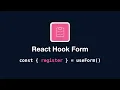 React Hook Form - useForm register