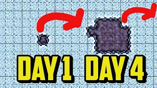 How Fast Does The Corruption Spread In A Terraria World 100 Days Of Terraria Corruption Spread