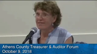 Athens County Treasurer Auditor Forums 2018